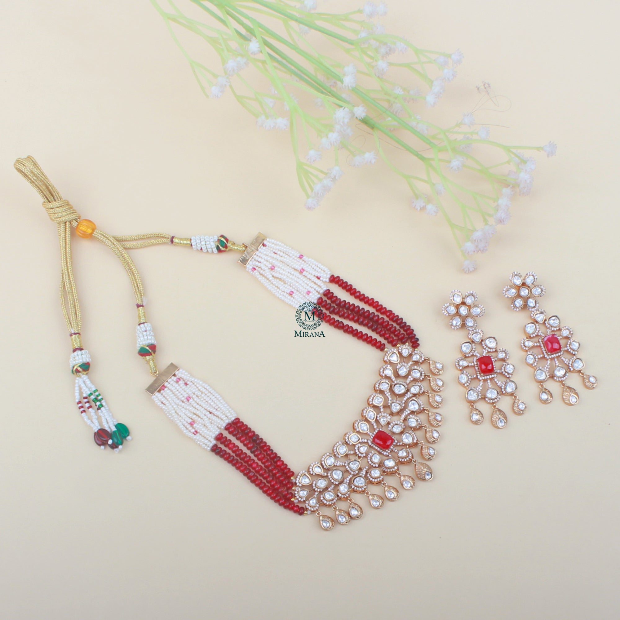 Ahana Polki Designer Choker Set