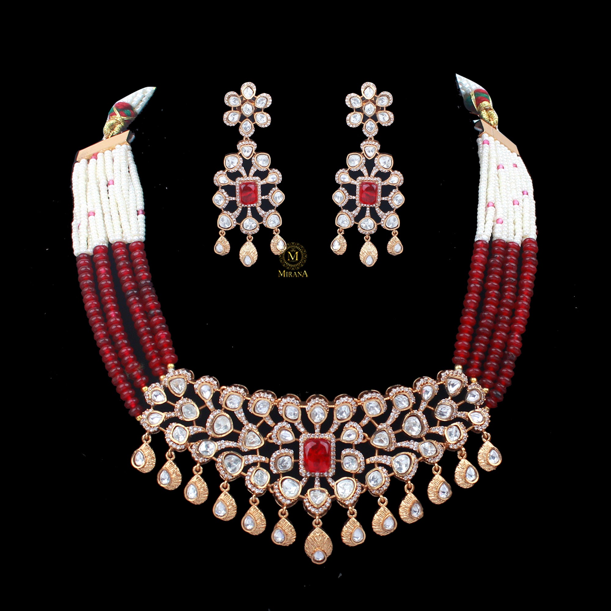 Ahana Polki Designer Choker Set