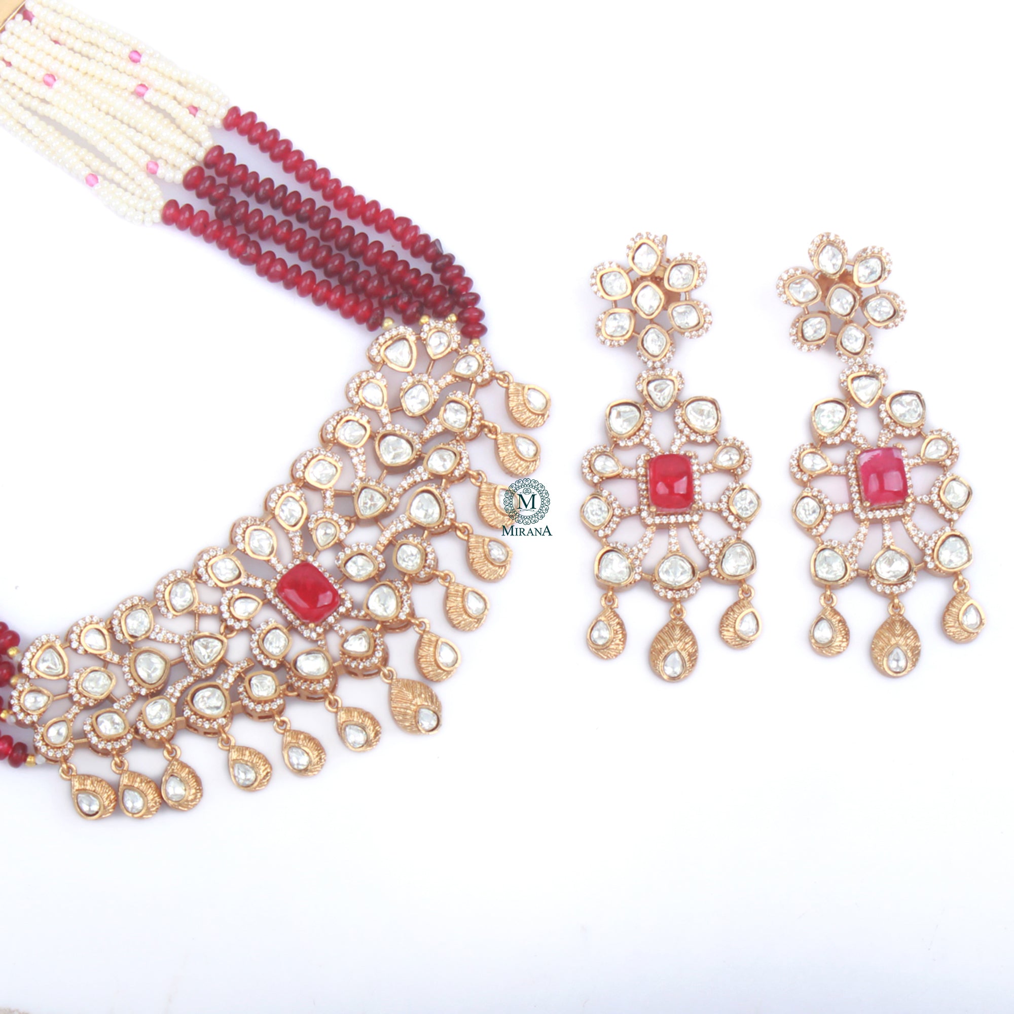 Ahana Polki Designer Choker Set