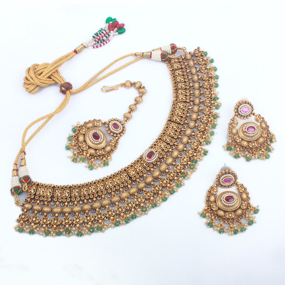 Ramona Ruby Antique Choker Set