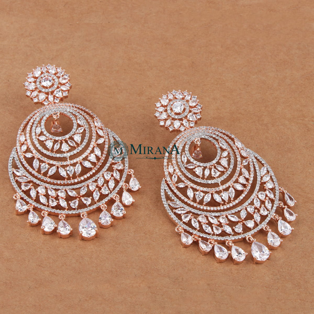 Pretty Flower Designed Chandbalis