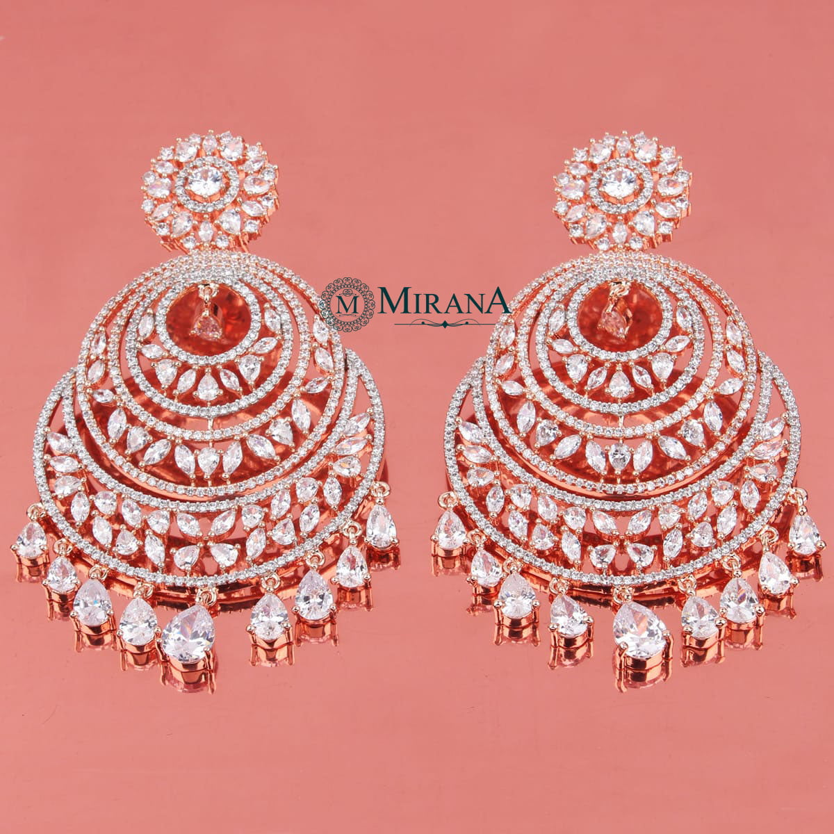 Pretty Flower Designed Chandbalis