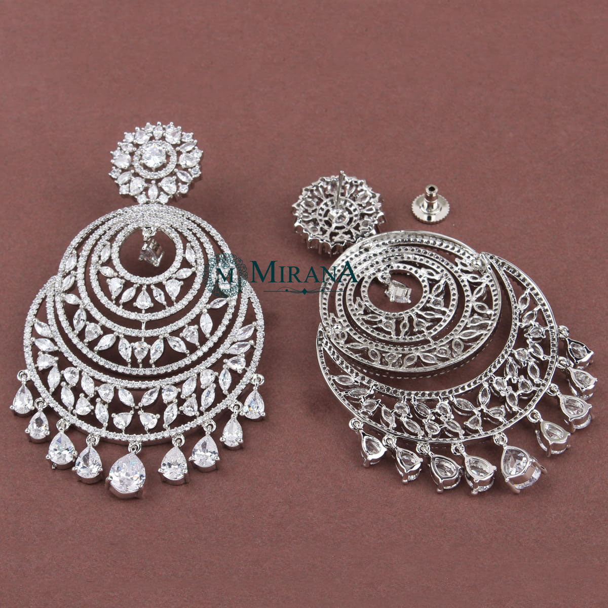 Pretty Flower Designed Chandbalis