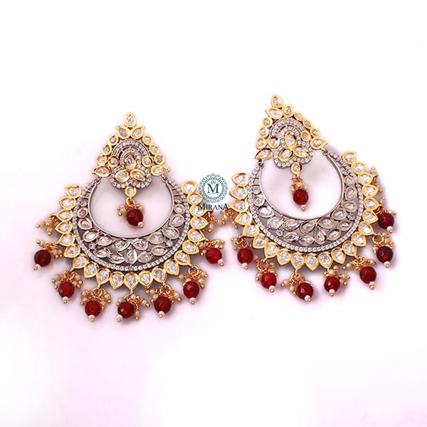 Mitra Ruby Polki Designer Chandbalis