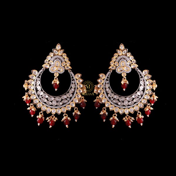 Mitra Ruby Polki Designer Chandbalis