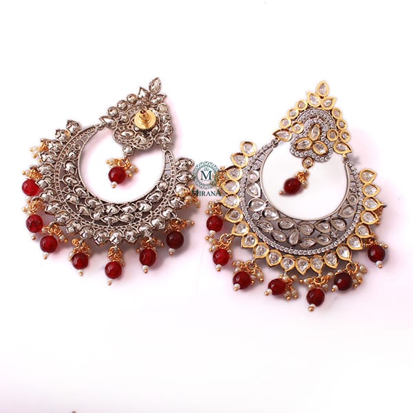 Mitra Ruby Polki Designer Chandbalis