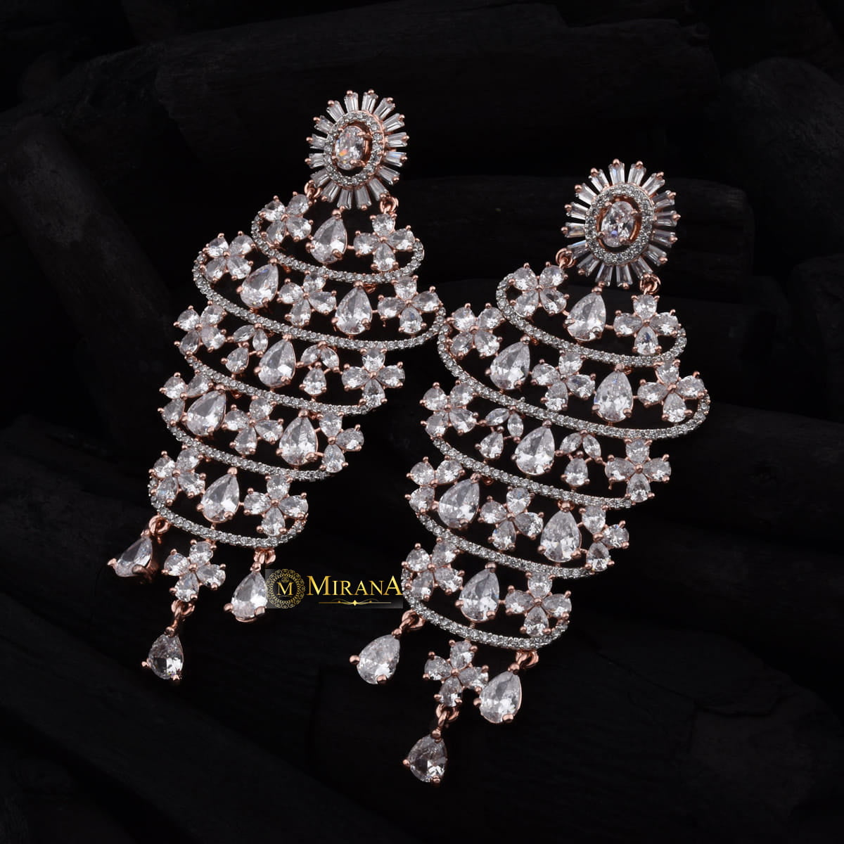 Exclusive Drop Petal Long Earrings