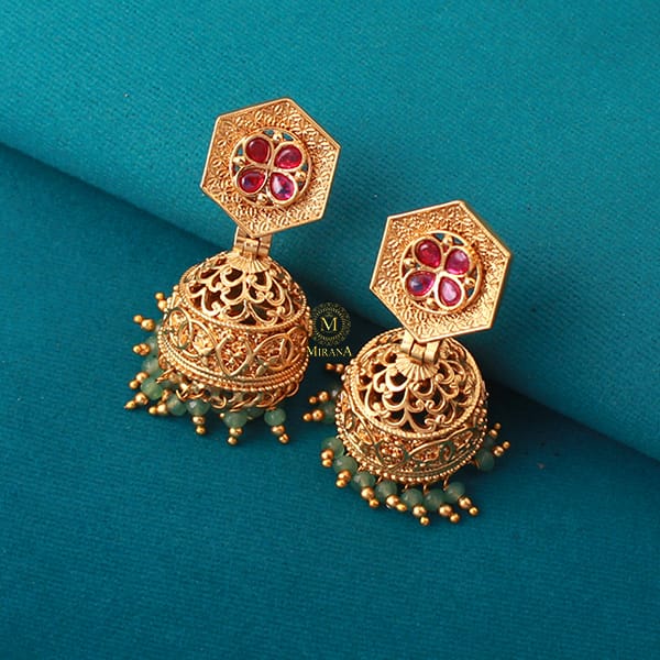 Bhumi Antique Designer Jhumkas