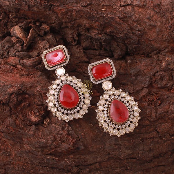 Urvi Ruby Victorian Polki Earrings