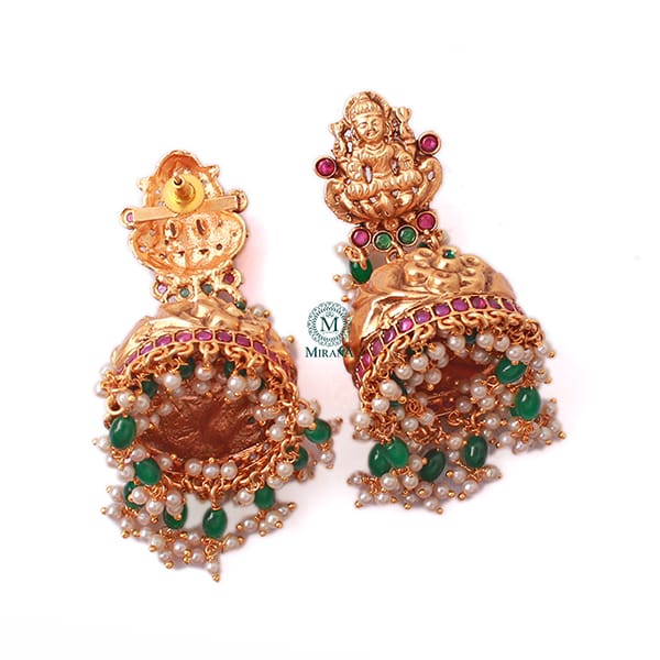 Jyotsna Pearl Antique Designer Jhumkas