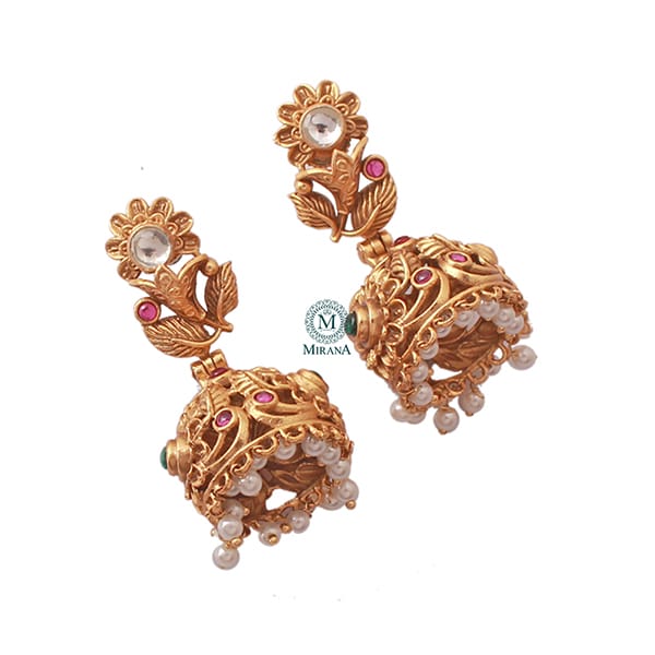 Jaishree Antique Designer Jhumkas