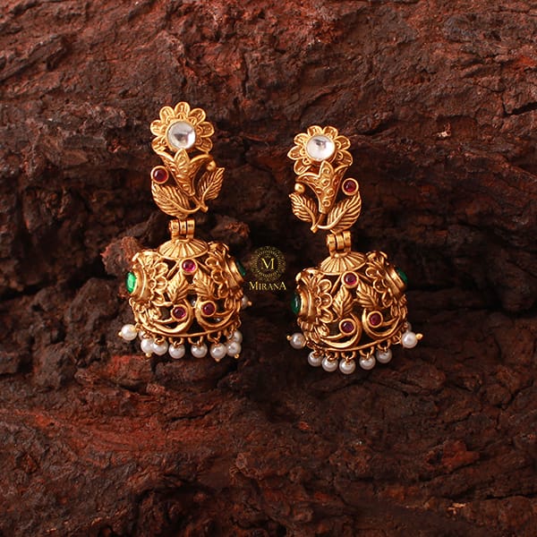 Jaishree Antique Designer Jhumkas