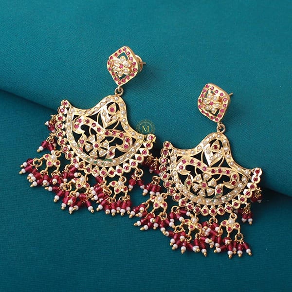 Falisha Ruby Jadau Designer Earrings