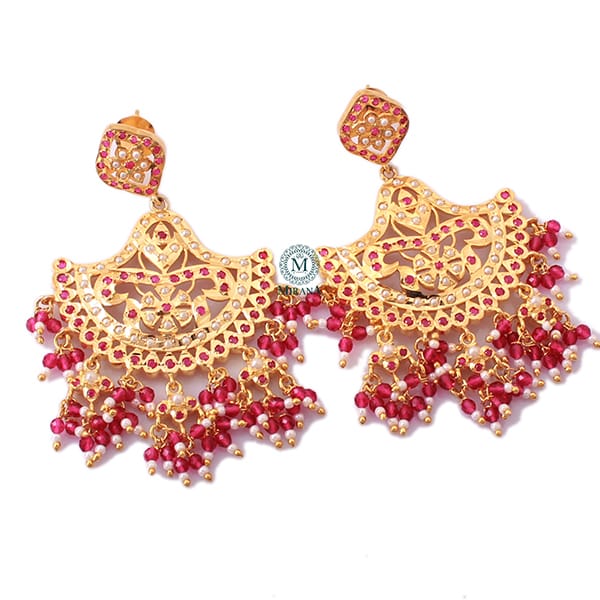 Falisha Ruby Jadau Designer Earrings