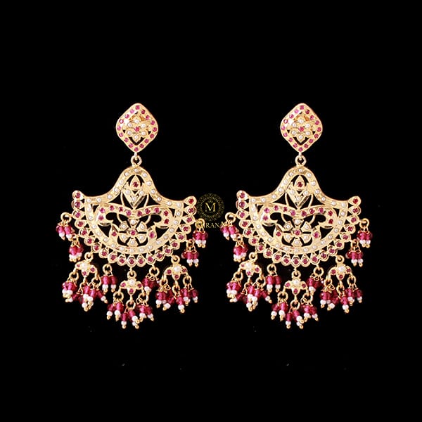 Falisha Ruby Jadau Designer Earrings