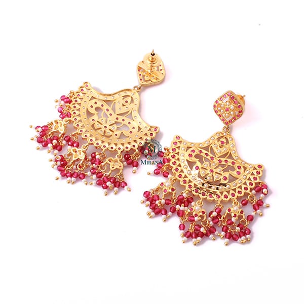 Falisha Ruby Jadau Designer Earrings