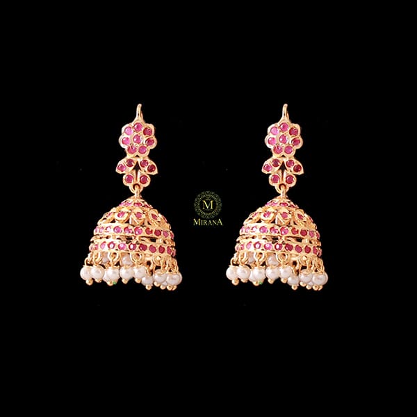 Nitisha Ruby Jadau Designer Jhumkas