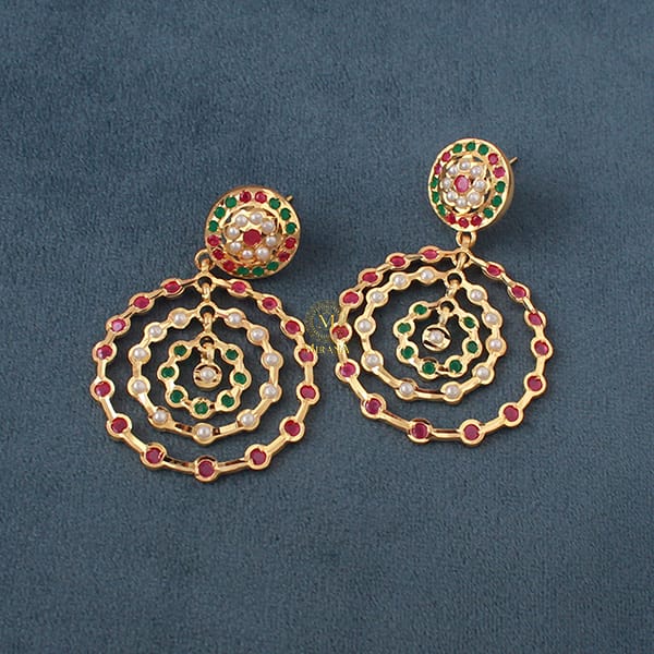 Aanya Pearl Jadau Designer Earrings