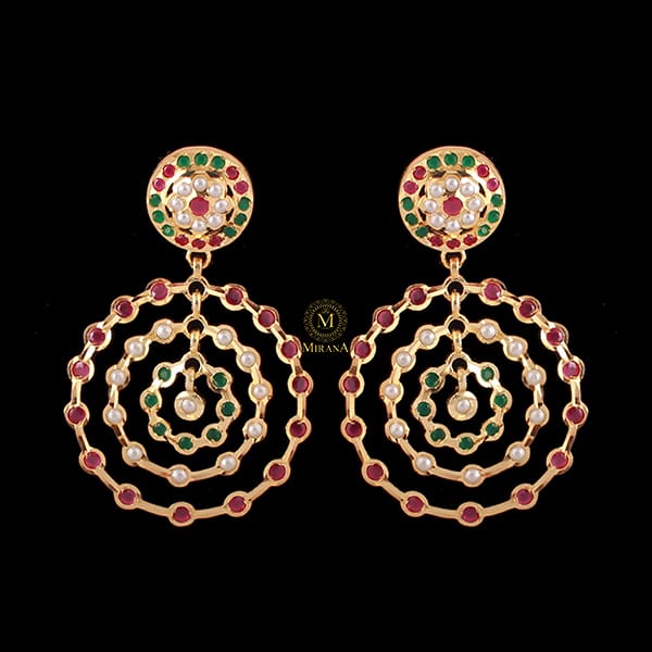 Aanya Pearl Jadau Designer Earrings