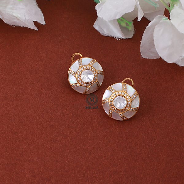 Ritakshi Moissanite Designer Studs