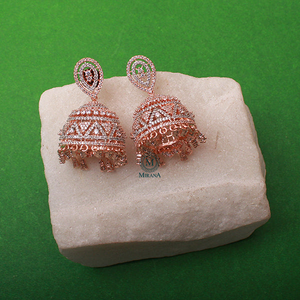 Lucy CZ Designer Jhumkas