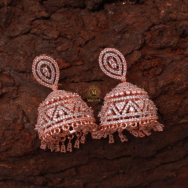 Lucy CZ Designer Jhumkas