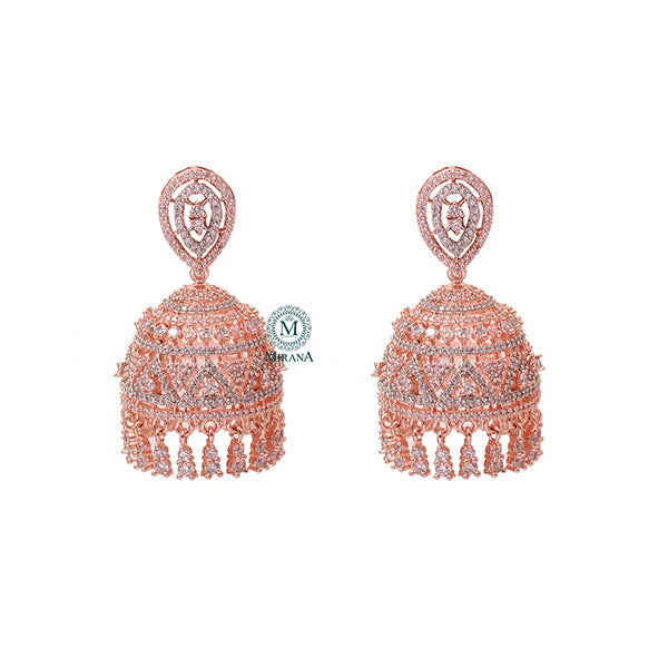 Lucy CZ Designer Jhumkas