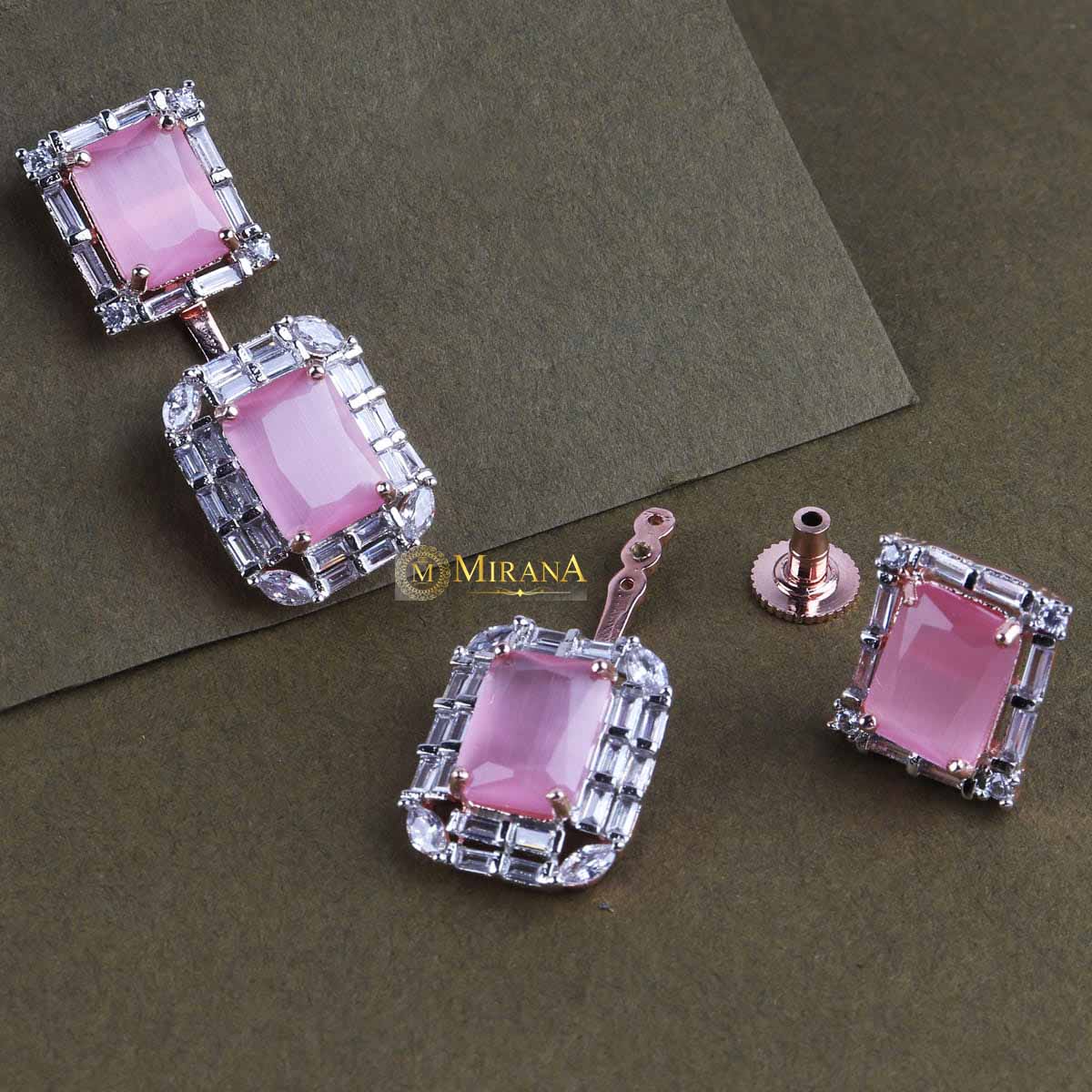 Two In One Colored Earrings