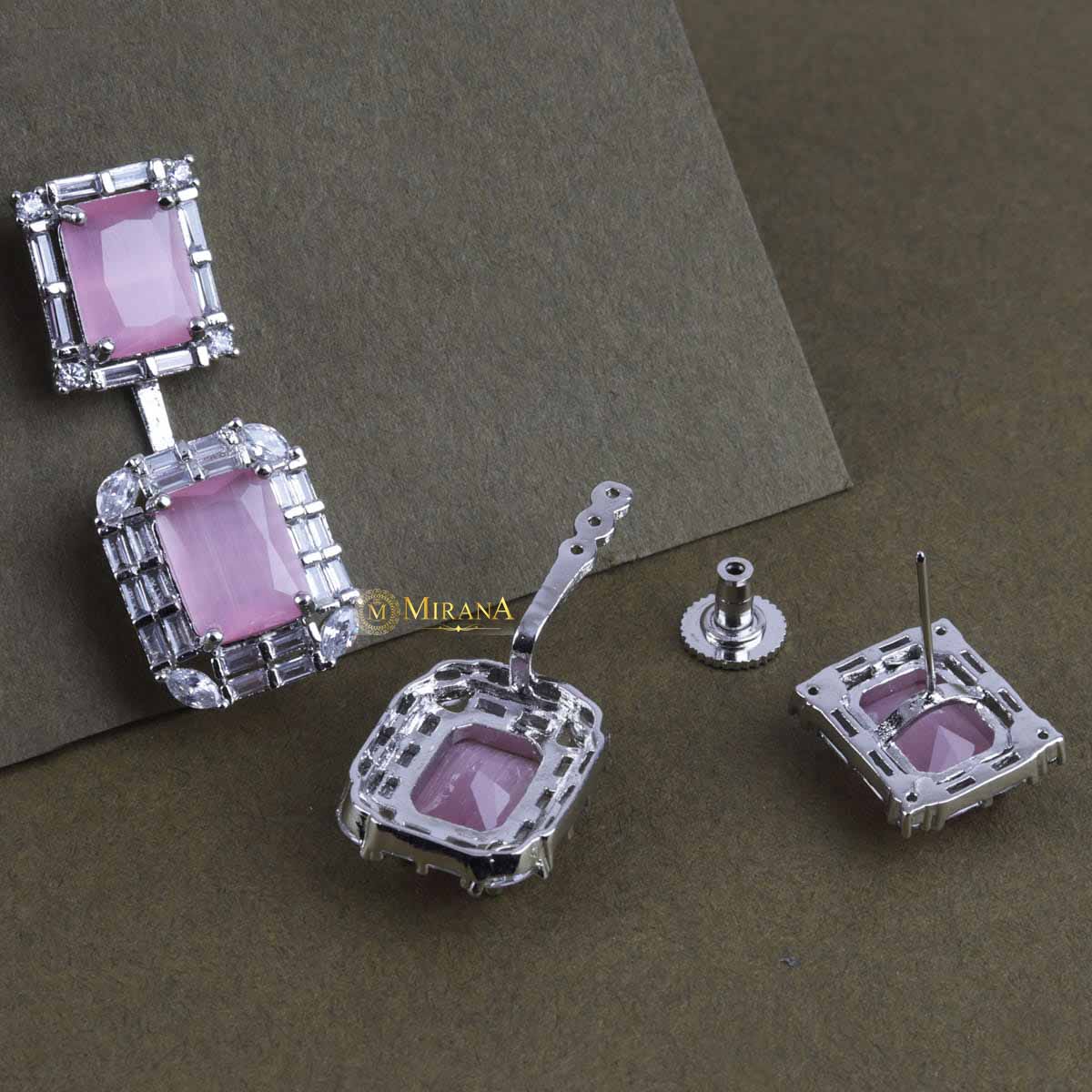 Two In One Colored Earrings