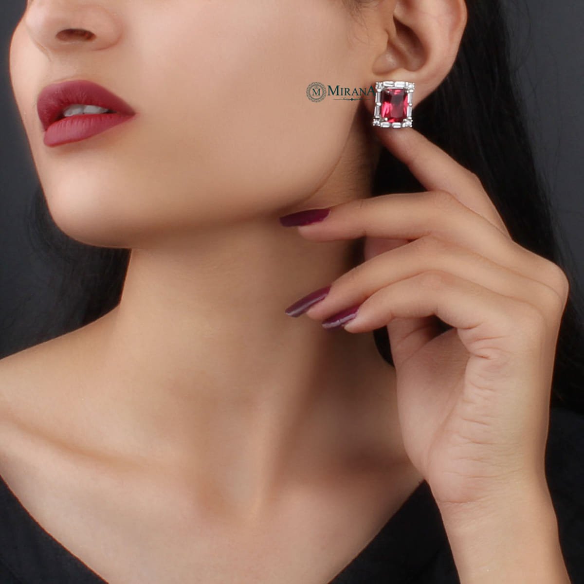 Two In One Colored Earrings