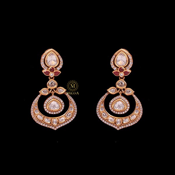 Bhawna Ruby Polki Designer Earrings