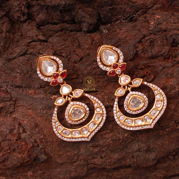 Bhawna Ruby Polki Designer Earrings