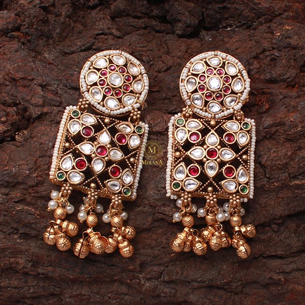 Jiyana Pearl Antique Designer Earrings