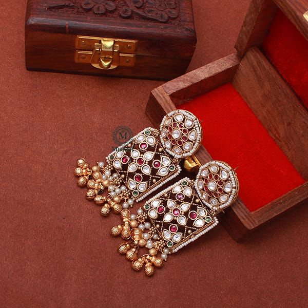 Jiyana Pearl Antique Designer Earrings