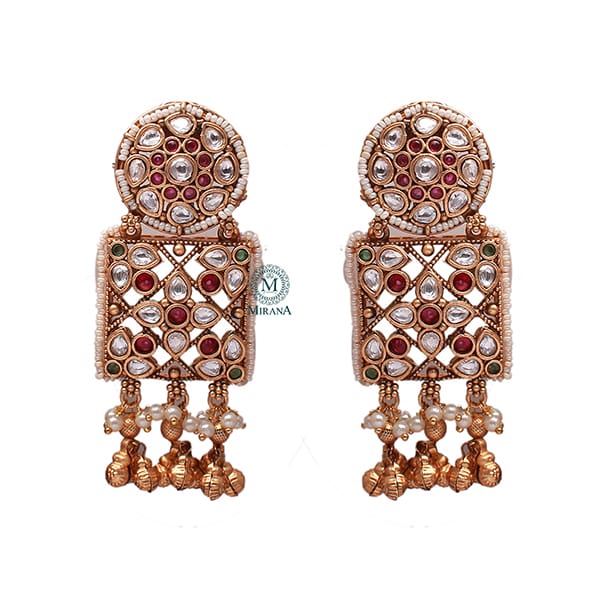 Jiyana Pearl Antique Designer Earrings