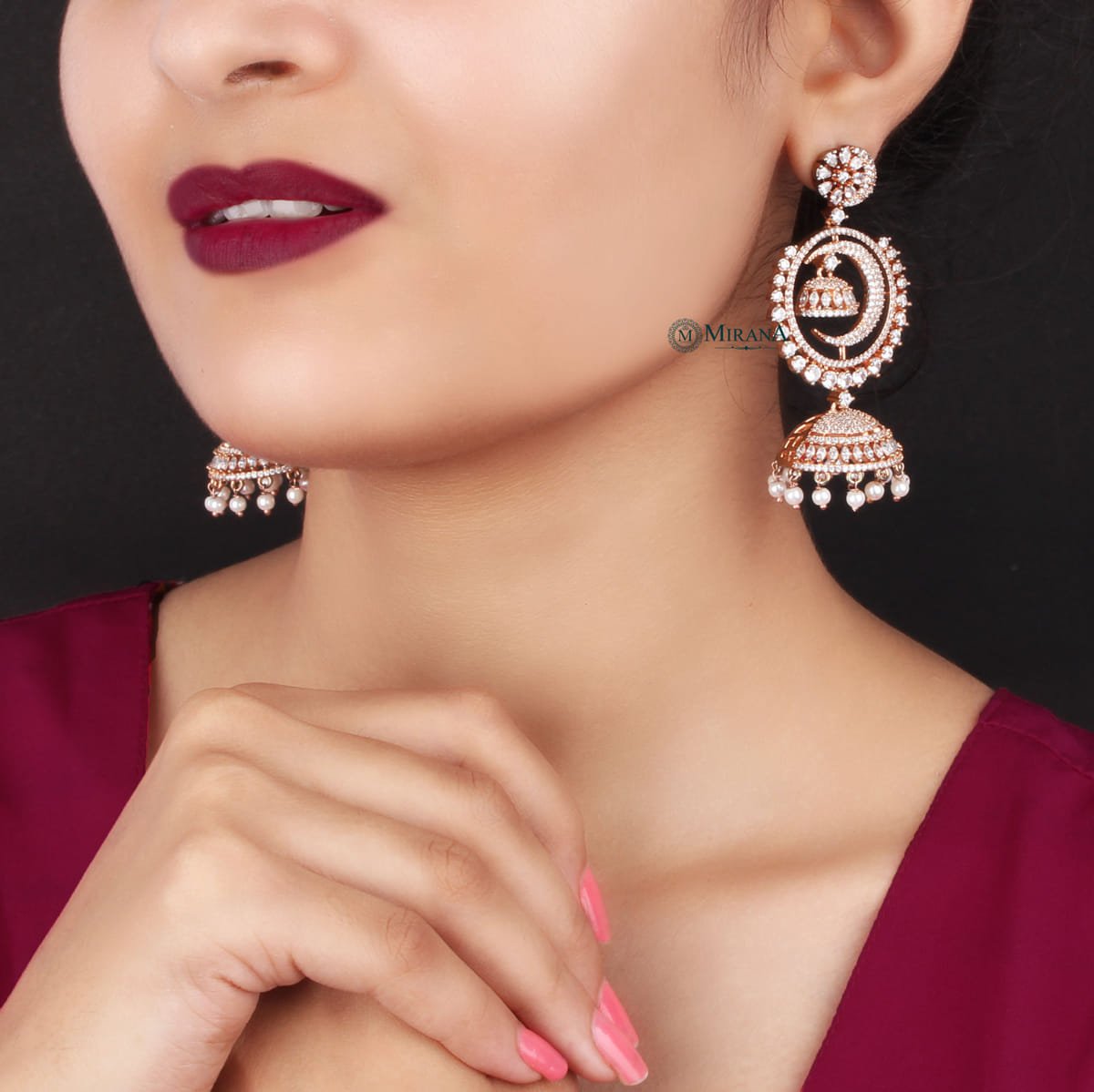 MJER21E123-1-Stunning-Light-Weight-Jhumkas-Rose-Gold-Look-2.jpg