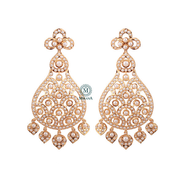 Ishita Pearl Jadau Designer Earrings