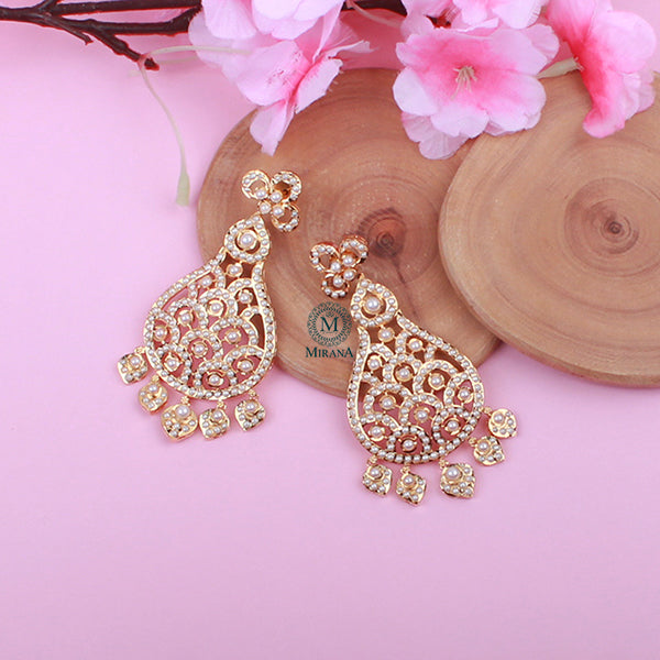 Ishita Pearl Jadau Designer Earrings