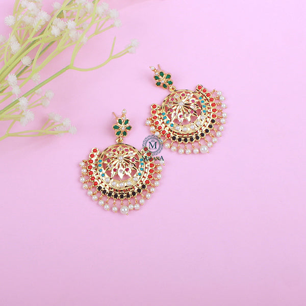 Irya Multi Jadau Designer Chandbalis