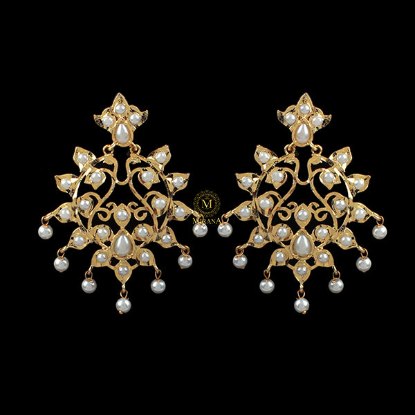 Harshita Pearl Jadau Designer Earrings