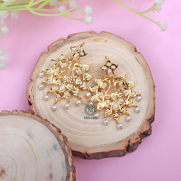 Harshita Pearl Jadau Designer Earrings