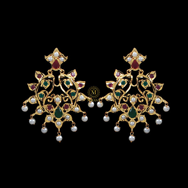 Harshita Jadau Designer Earrings
