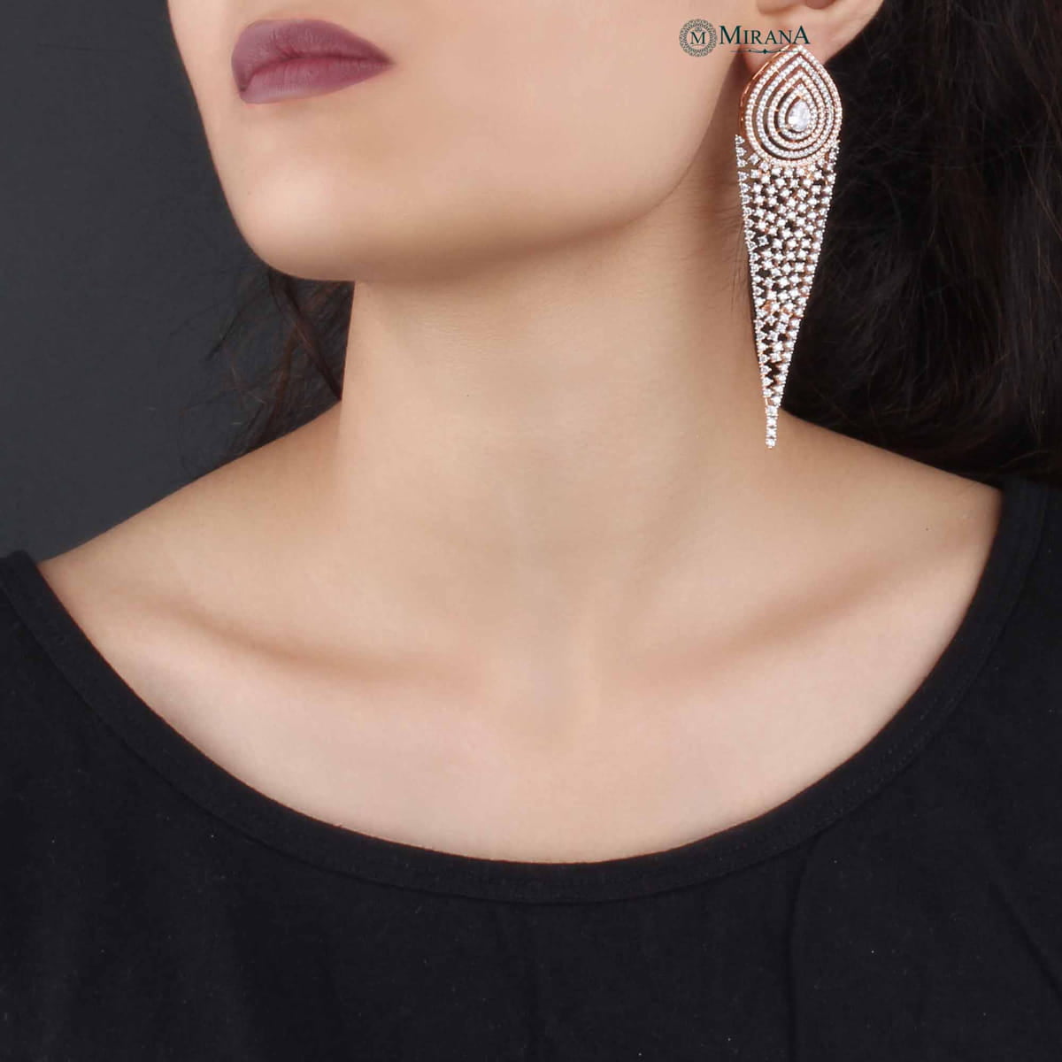 MJER21E131-1-Designer-V-Shaped-Cocktail-Earrings-Rose-Gold-Look-1.jpg