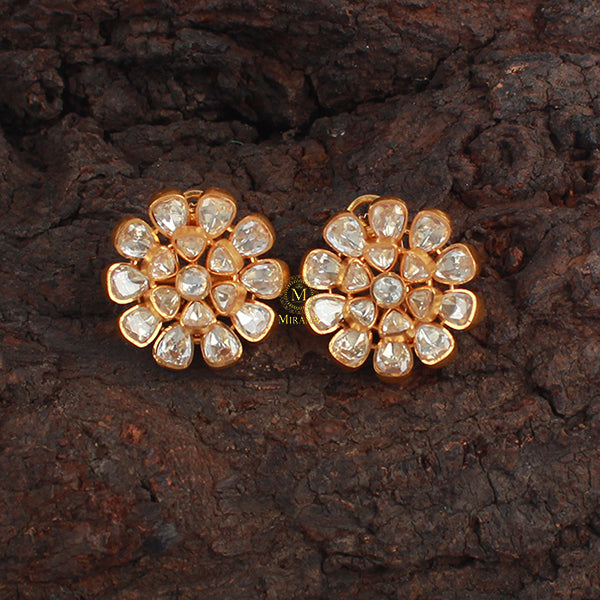 Dheesha Moissanite Designer Studs