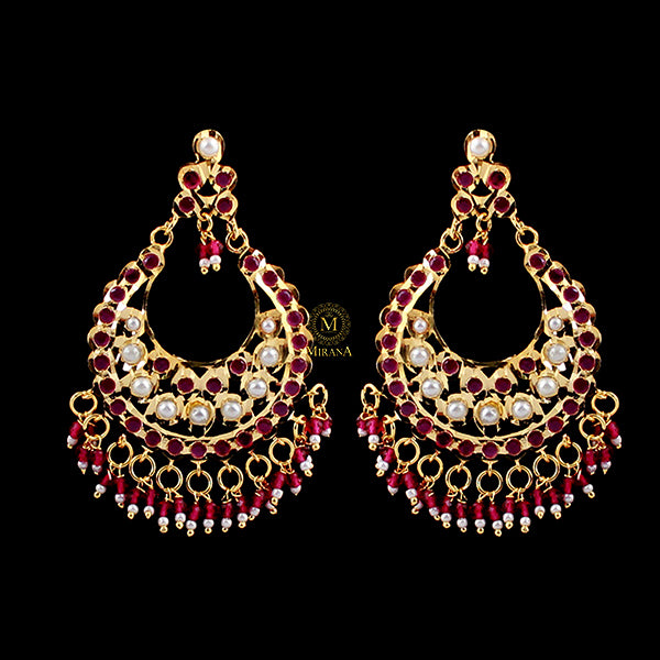 Uditi Ruby Jadau Designer Earrings