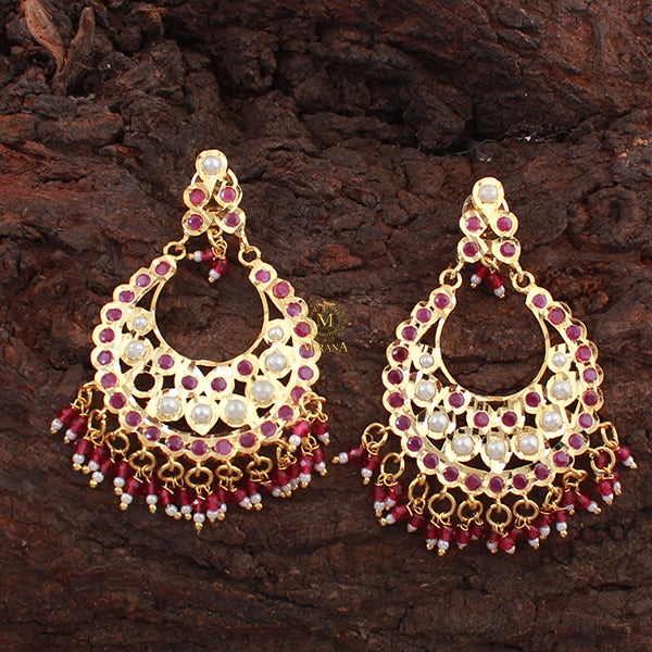 Uditi Ruby Jadau Designer Earrings