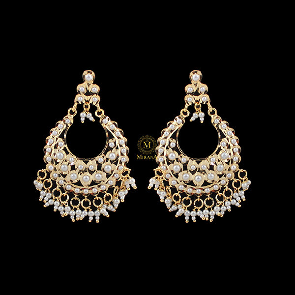 Uditi Pearl Jadau Designer Earrings