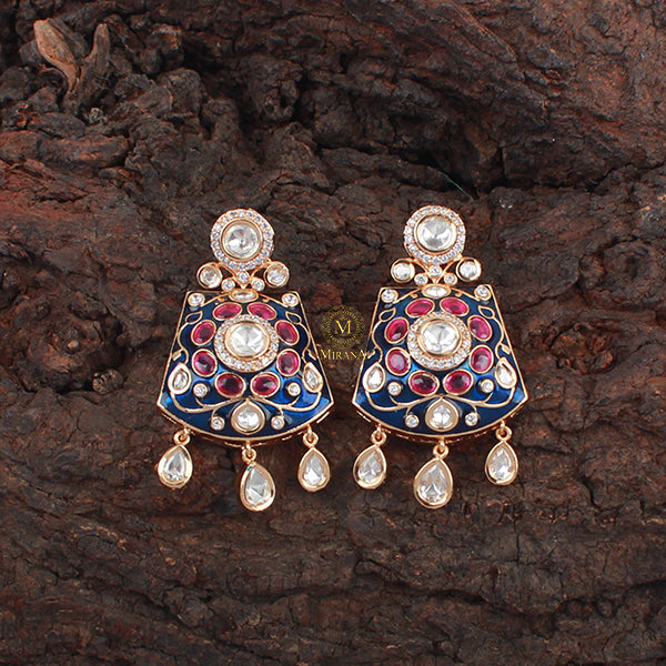 Sadhvi Polki Designer Earrings