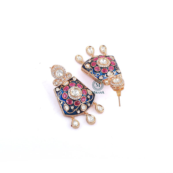 Sadhvi Polki Designer Earrings