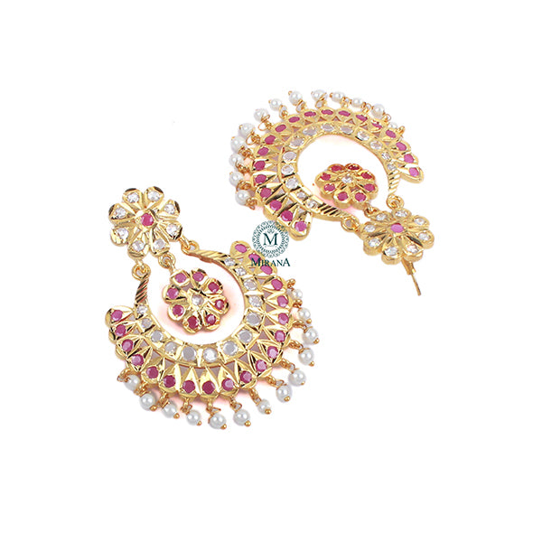 Eesha Ruby Jadau Designer Chandbalis